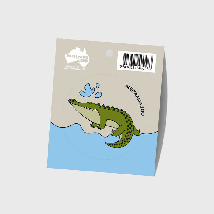 Crocodile Round Sticker