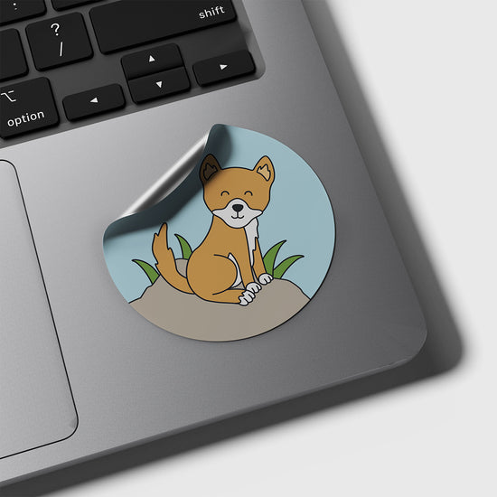 Dingo Round Sticker