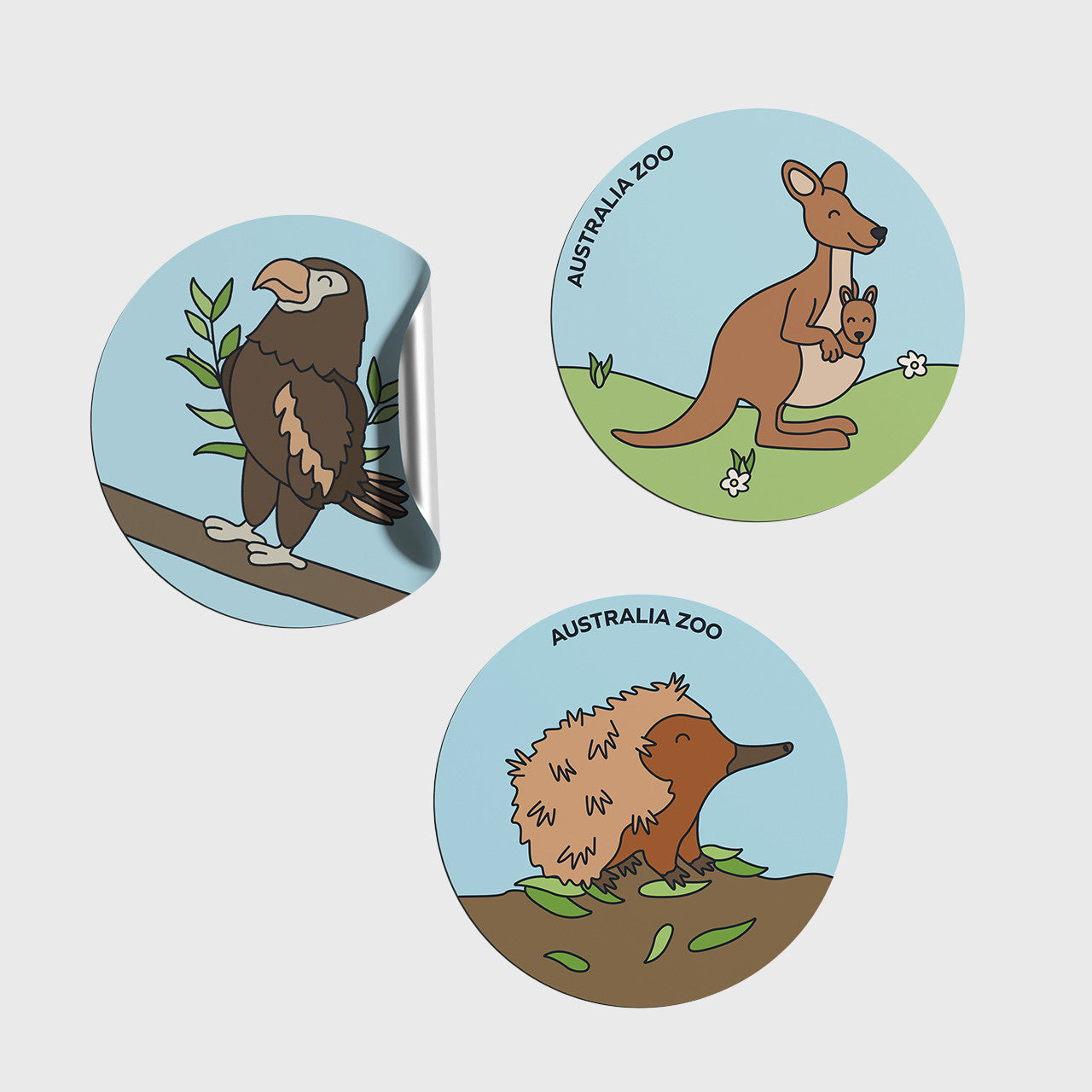 Echidna Round Sticker
