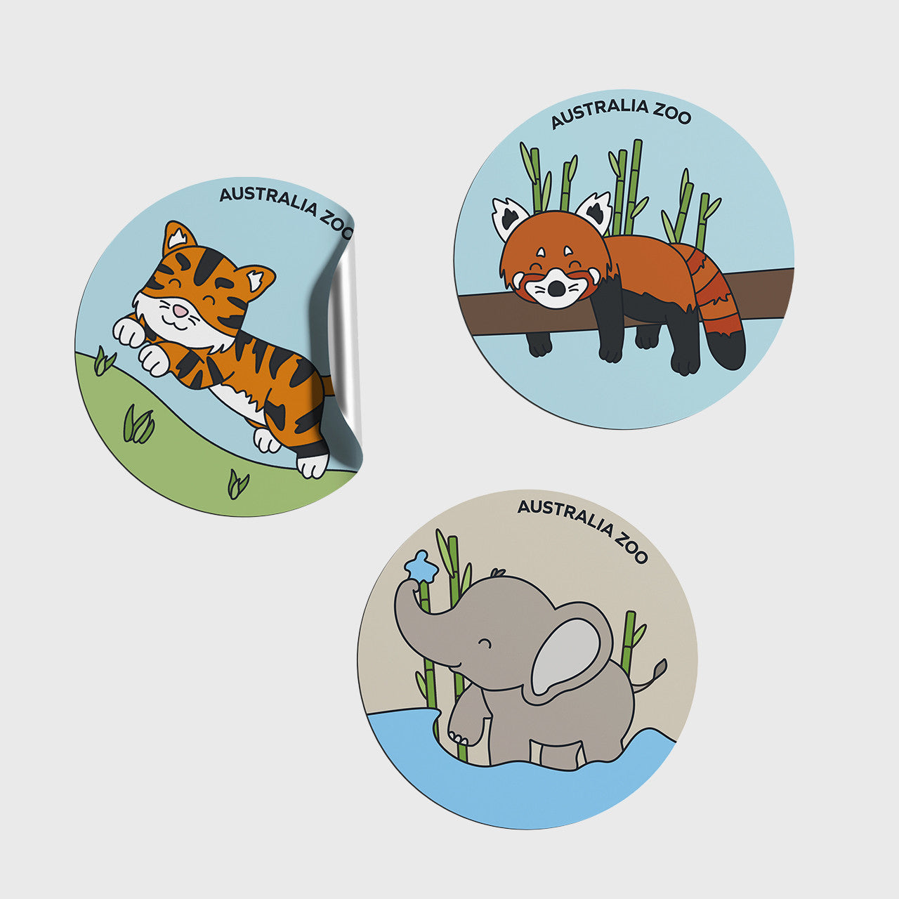 Elephant Round Sticker