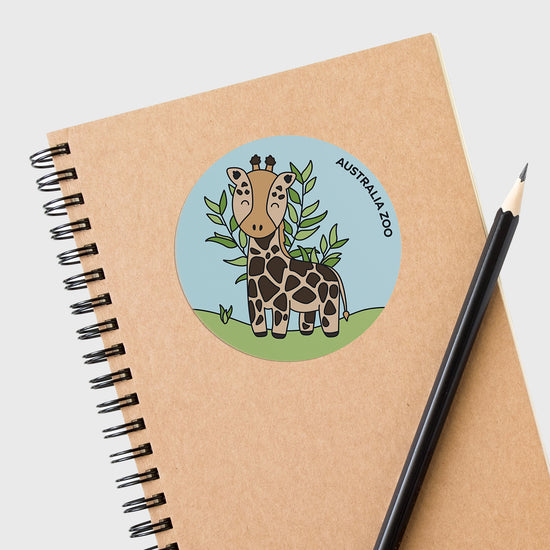Giraffe Round Sticker
