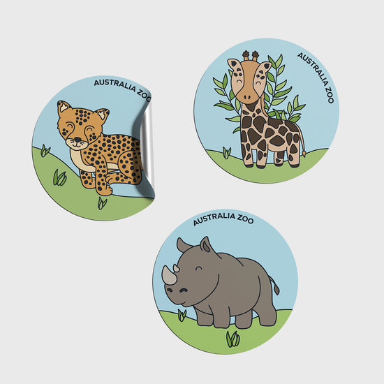 Giraffe Round Sticker