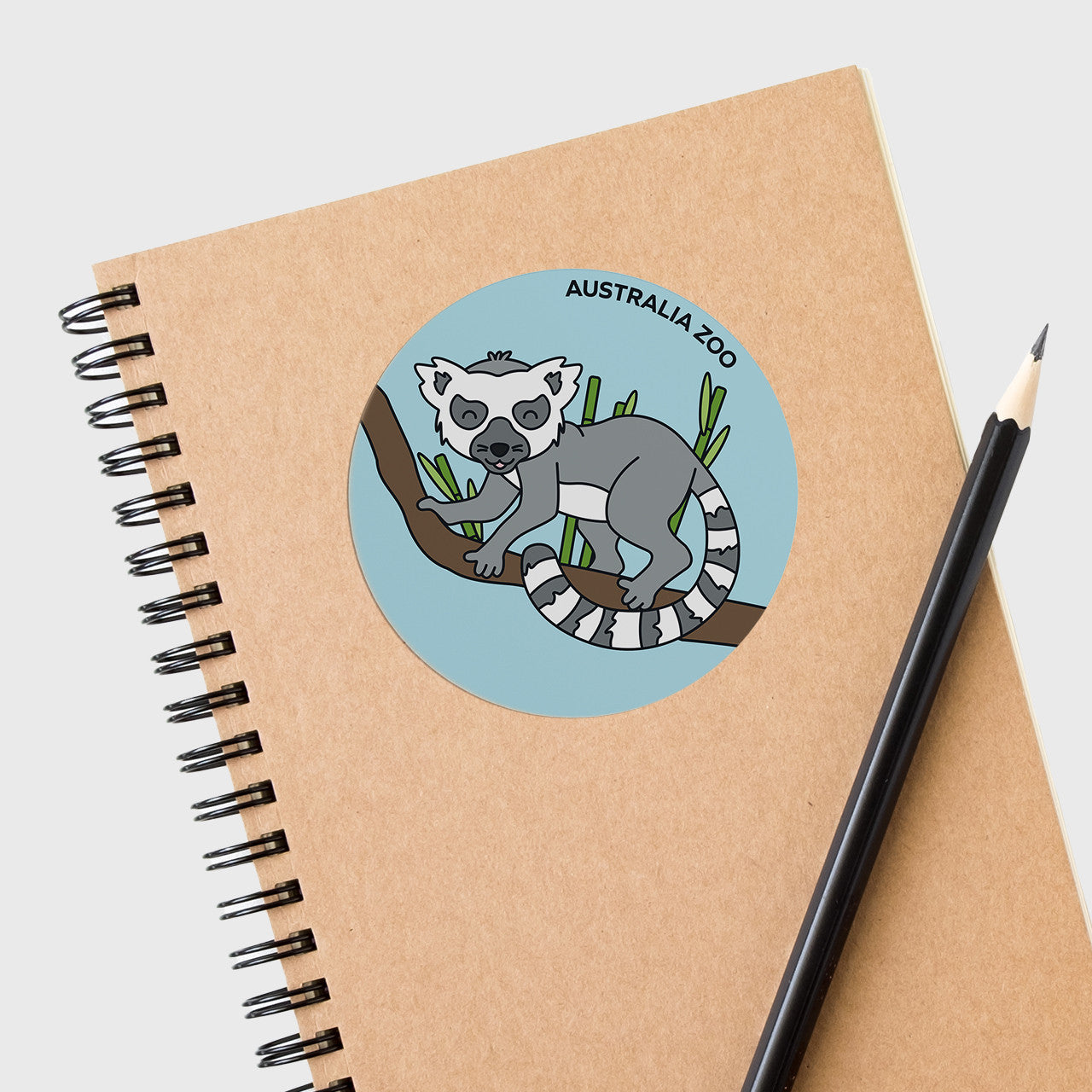 Lemur Round Sticker