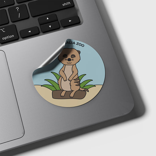 Meerkat Round Sticker