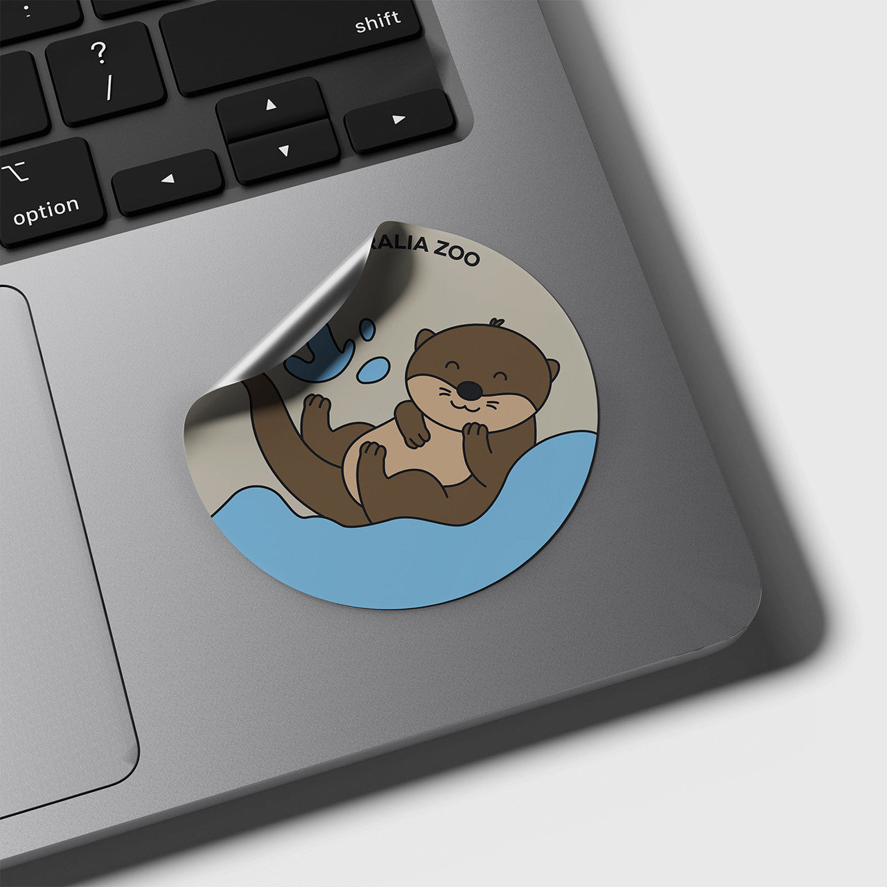 Otter Round Sticker