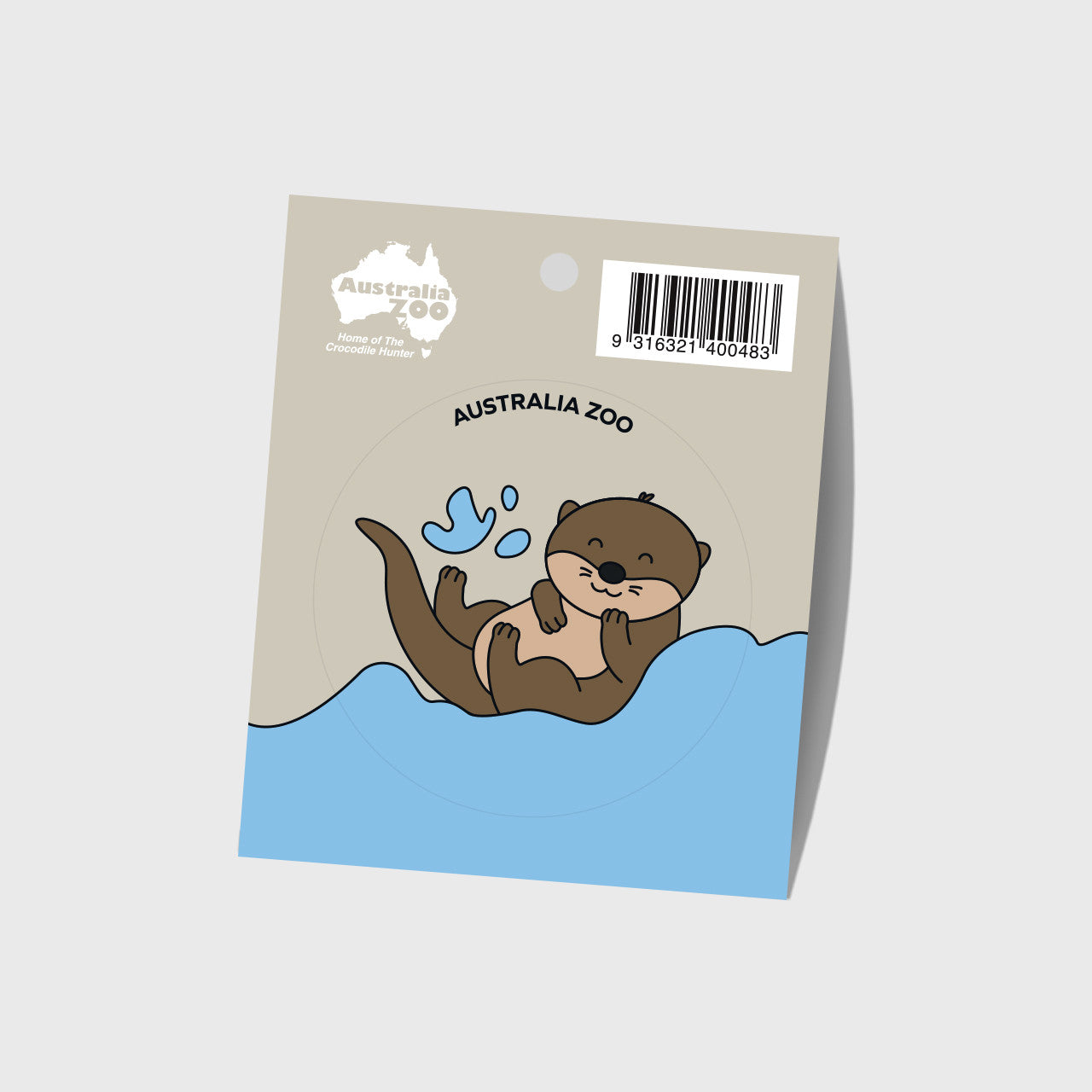 Otter Round Sticker