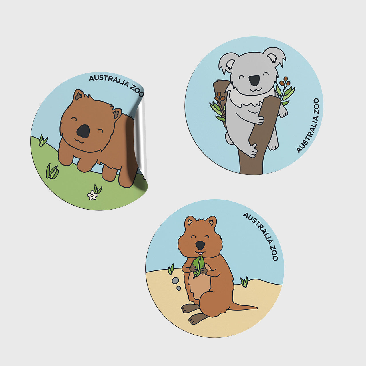 Koala Round Sticker