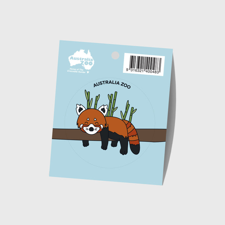 Red Panda Round Sticker