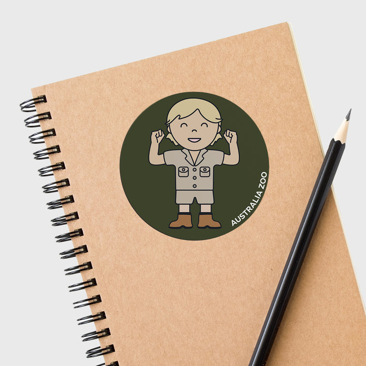 Steve Round Sticker