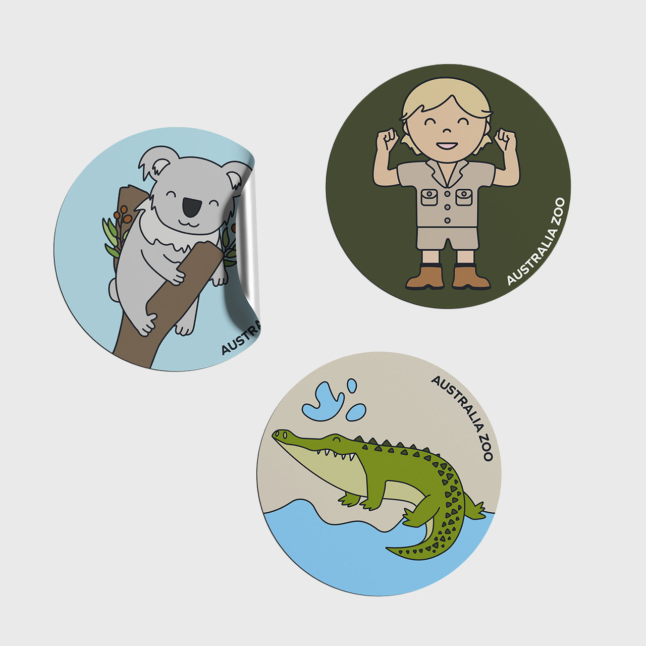 Crocodile Round Sticker