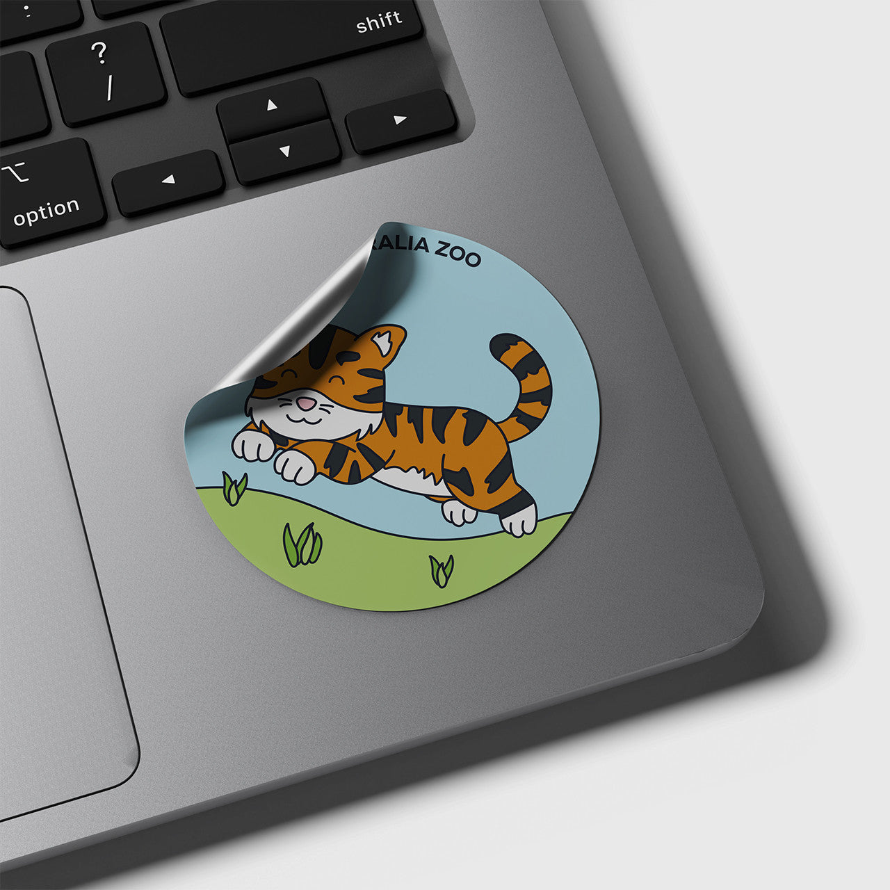 Tiger Round Sticker
