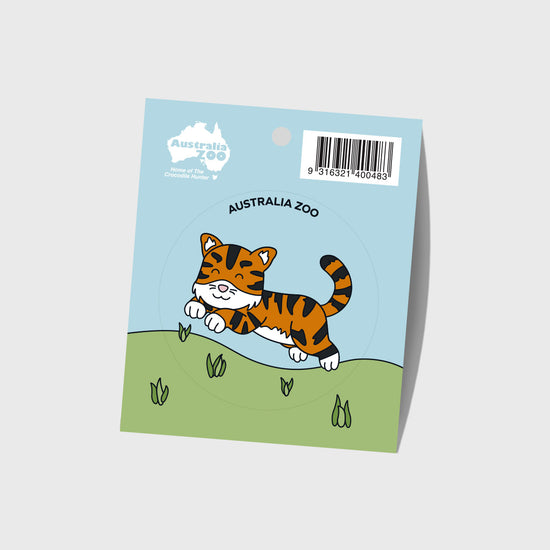 Tiger Round Sticker