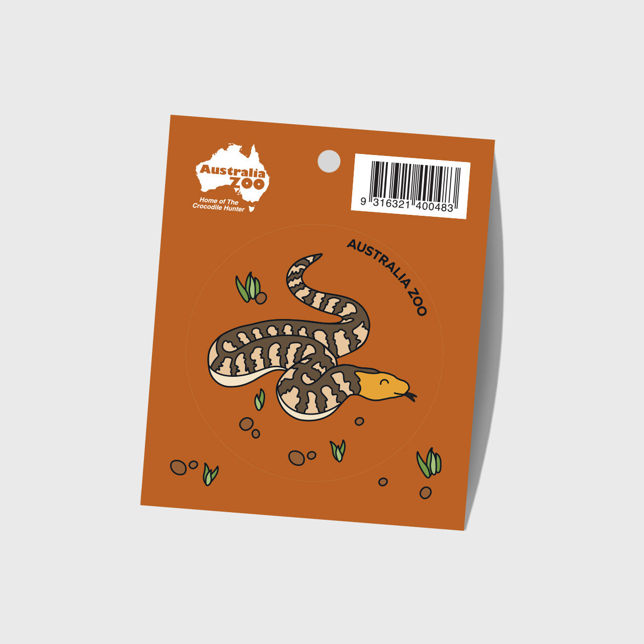Woma Python Round Sticker