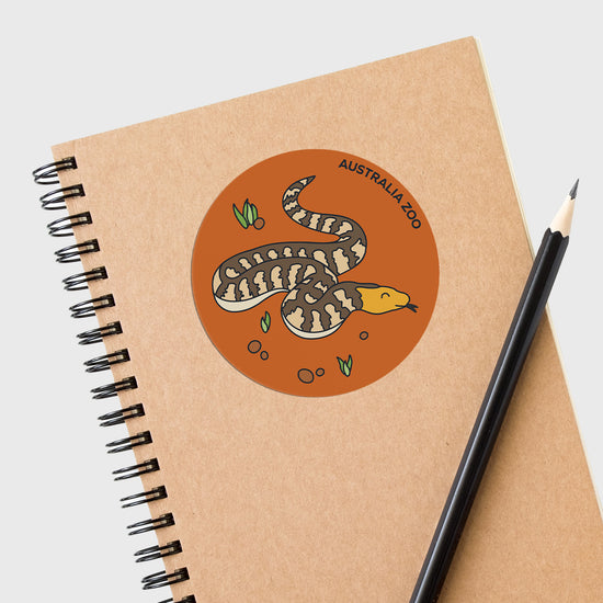 Woma Python Round Sticker