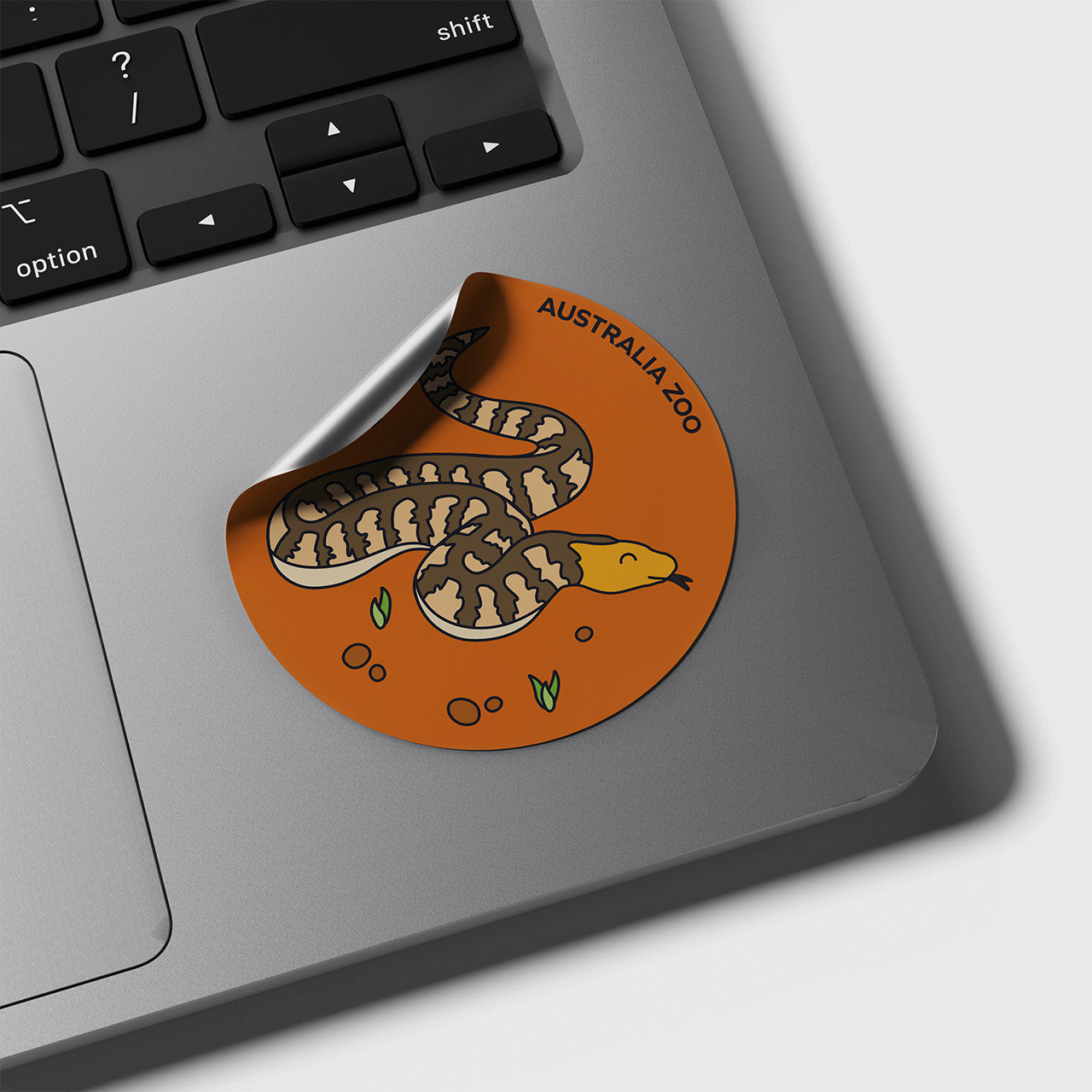 Woma Python Round Sticker