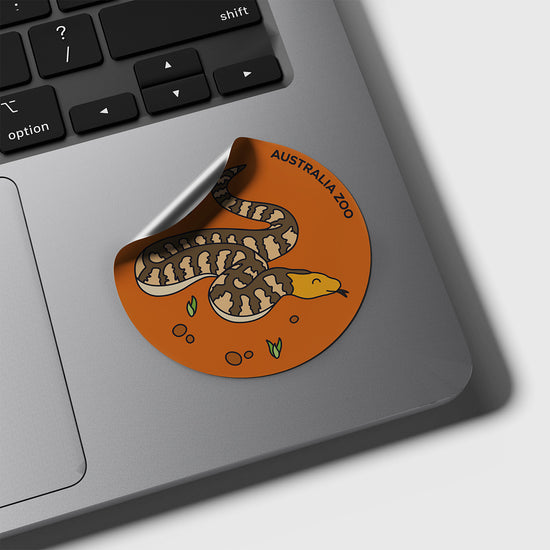 Woma Python Round Sticker