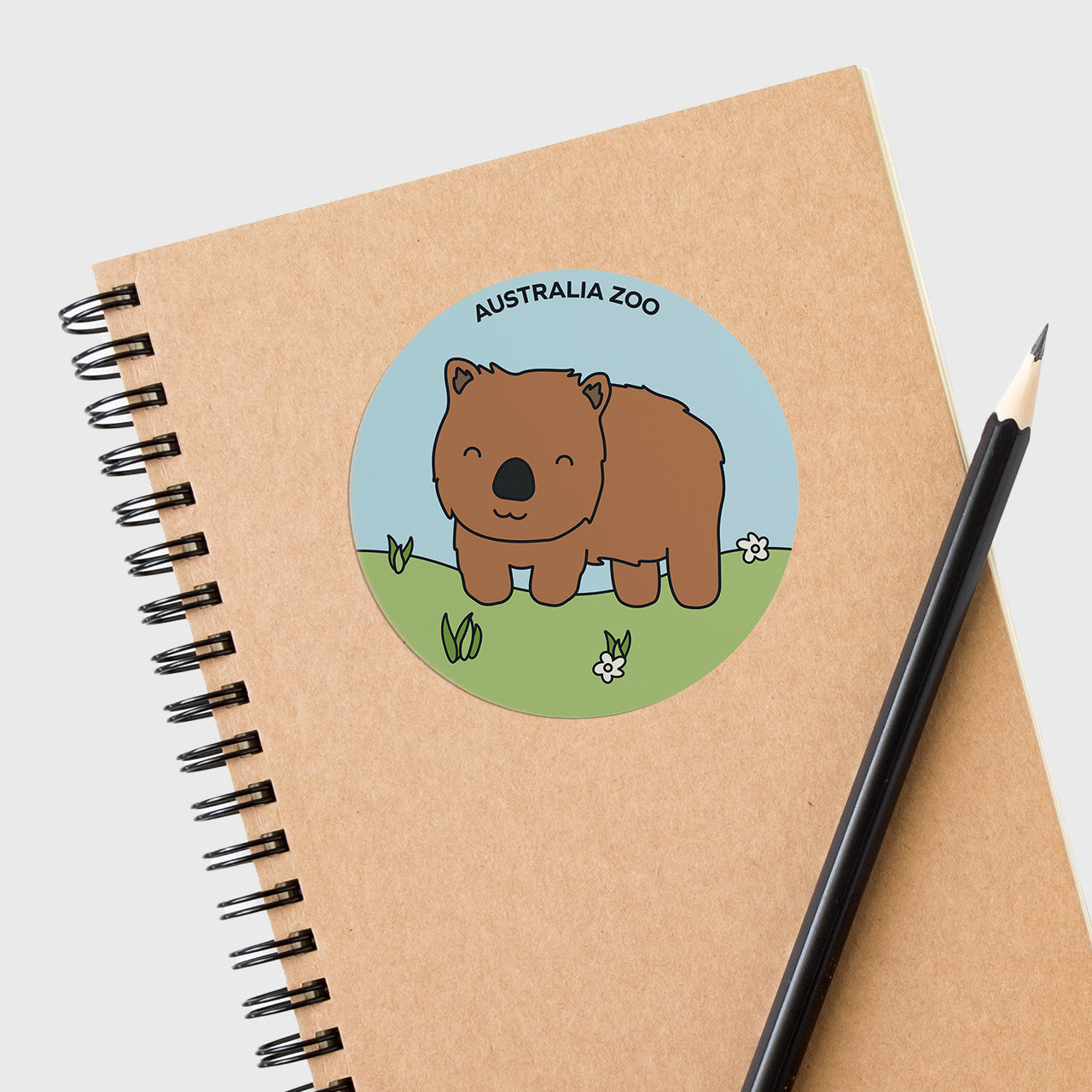 Wombat Round Sticker