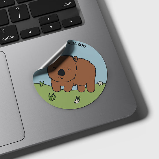 Wombat Round Sticker