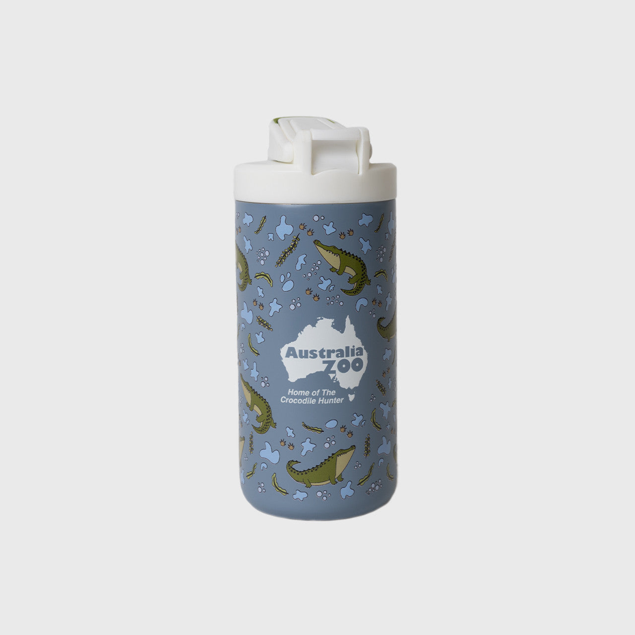 Crocodile Blue Insulated Drink Bottle