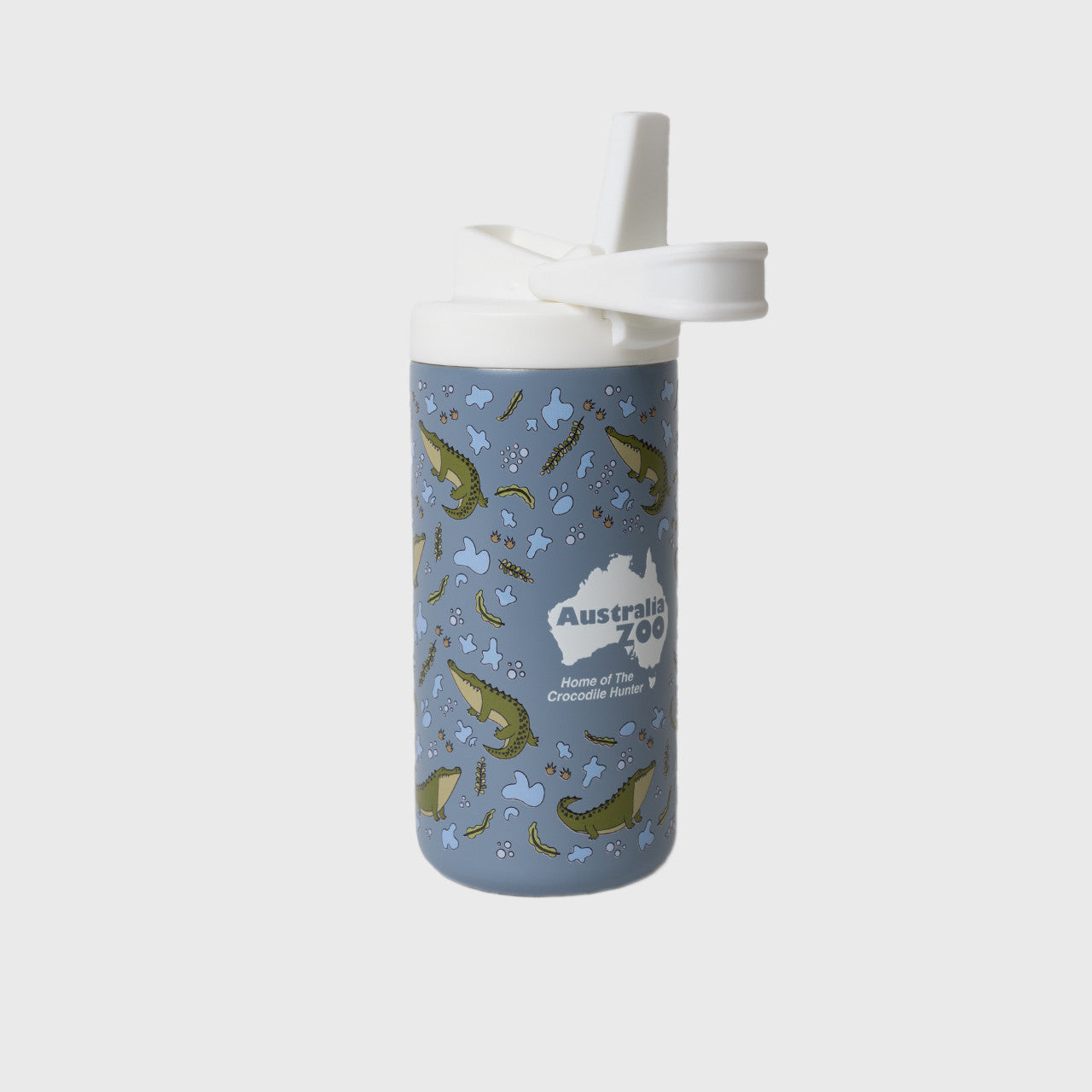 Crocodile Blue Insulated Drink Bottle