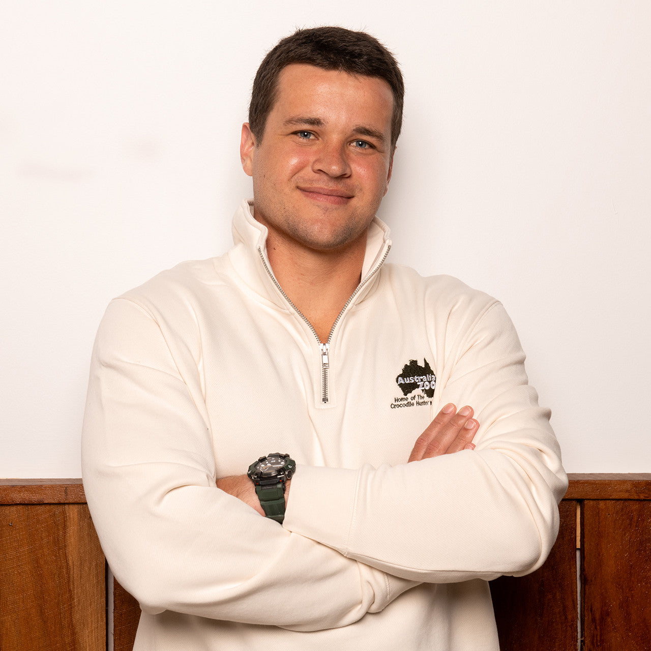 Cream Half Zip Jumper