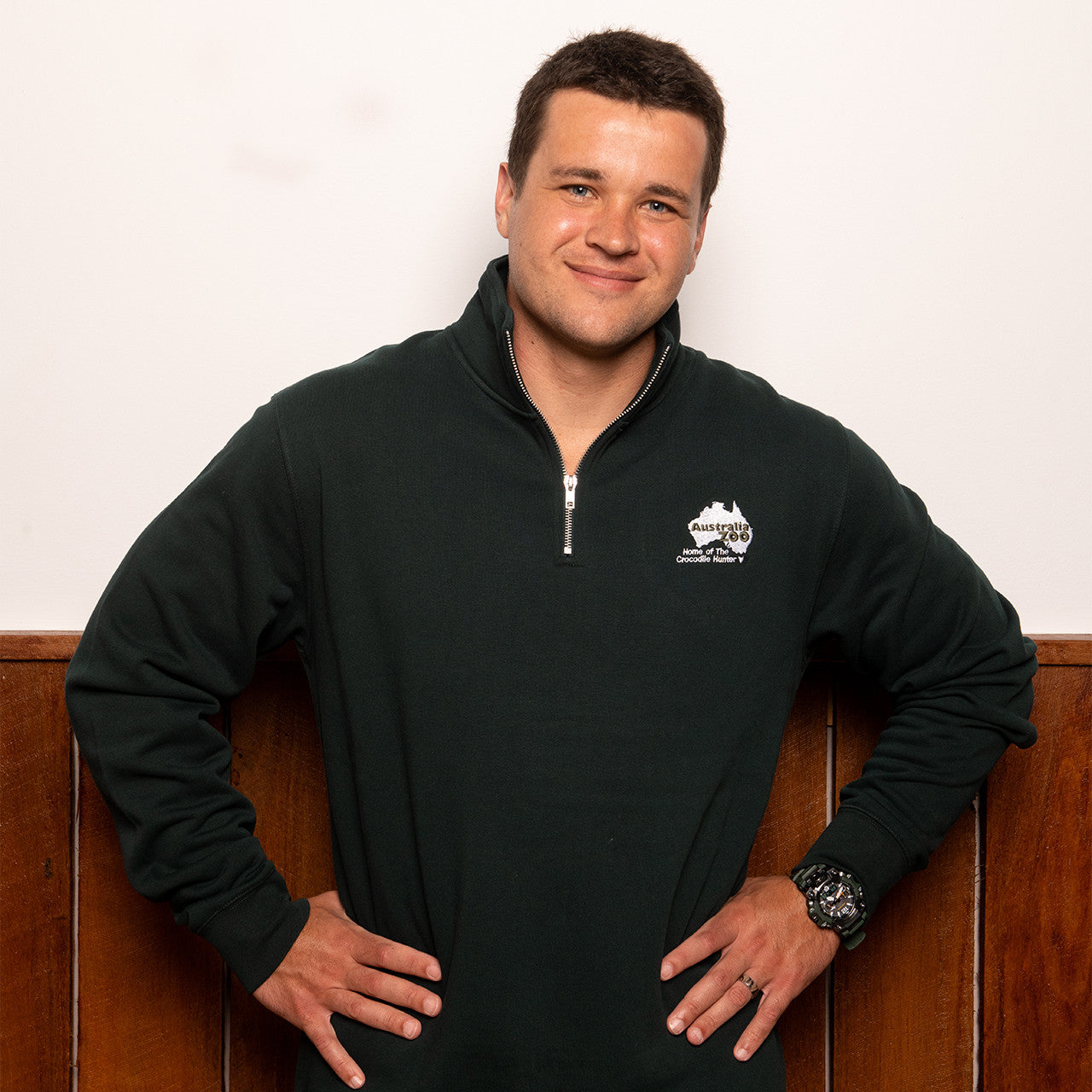 Green Half Zip Jumper