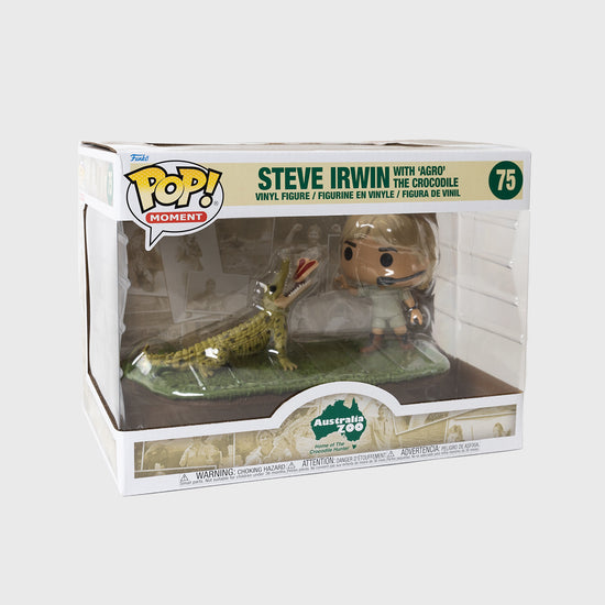 Steve Irwin with Agro Pop! Moment