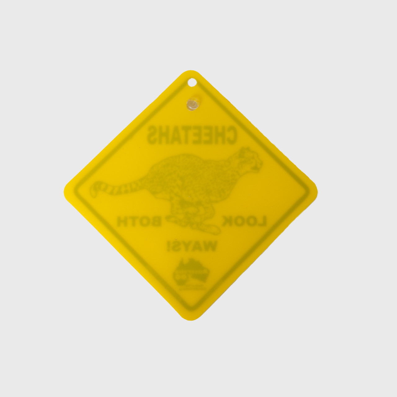 Small Cheetah Road Sign