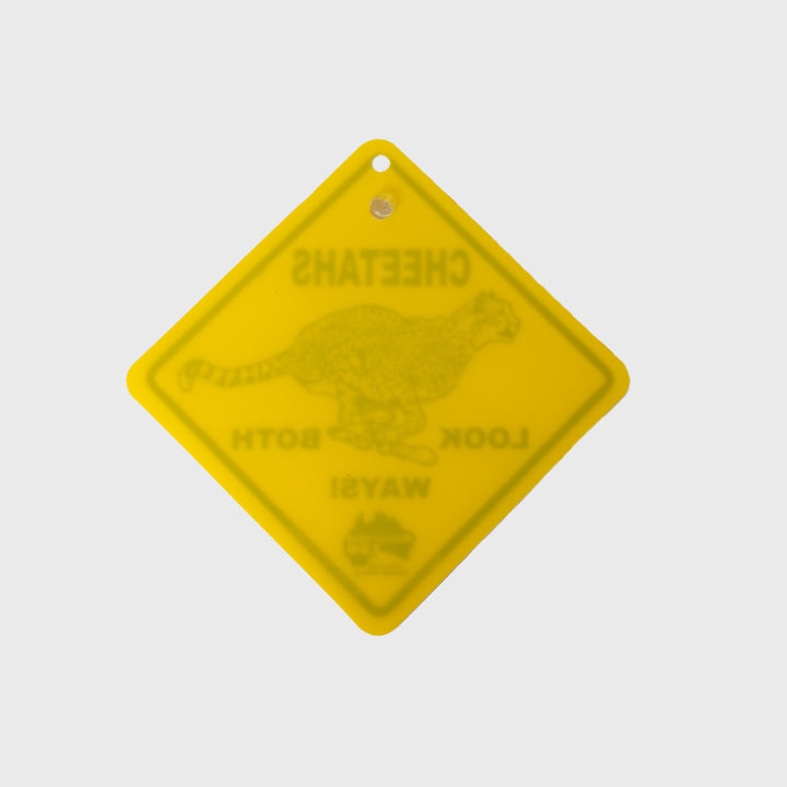 Small Cheetah Road Sign