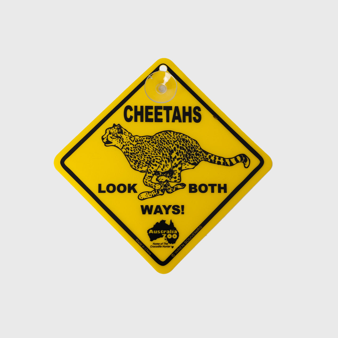 Small Cheetah Road Sign