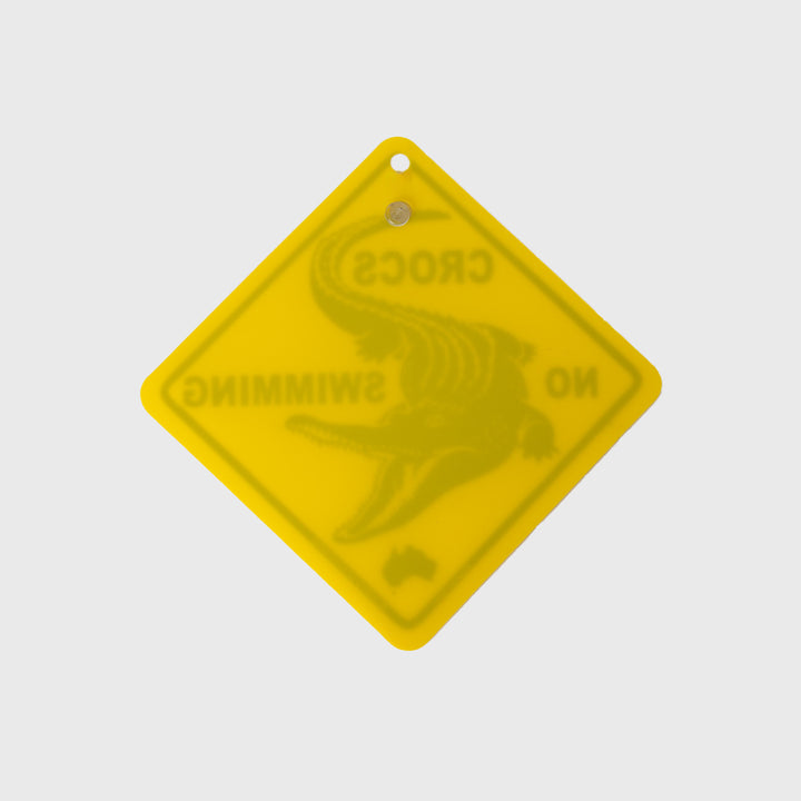 Small Crocodile Road Sign