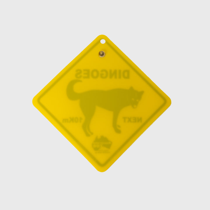 Small Dingo Road Sign