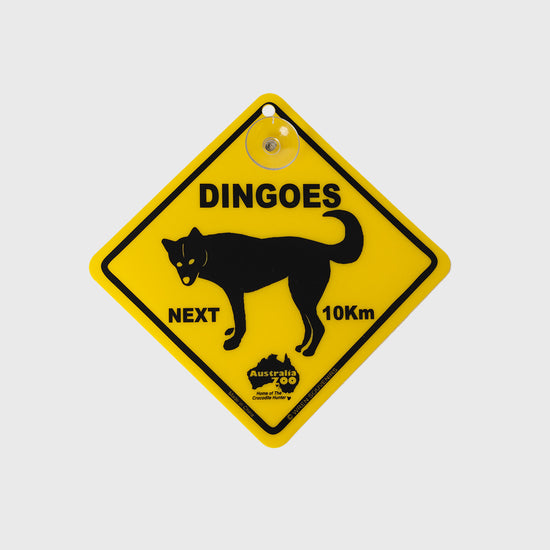 Small Dingo Road Sign