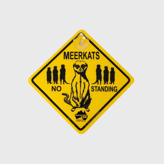 Small Meerkat Road Sign