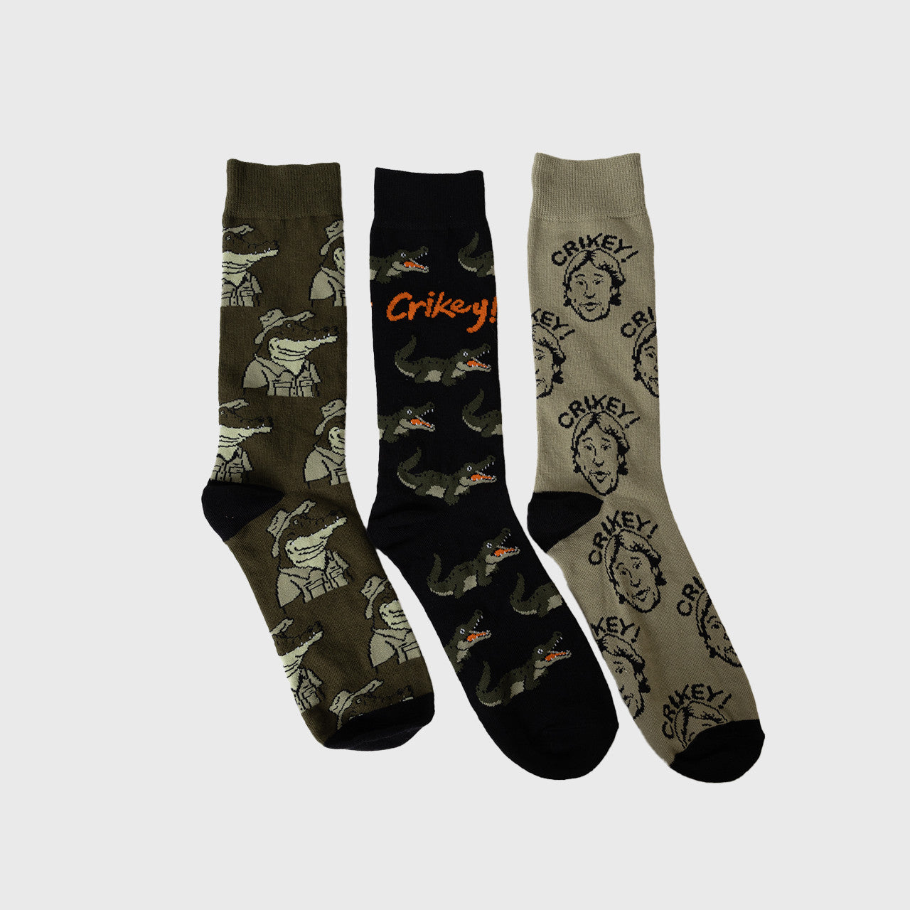 Croc Hunter 3pk Socks 7-12