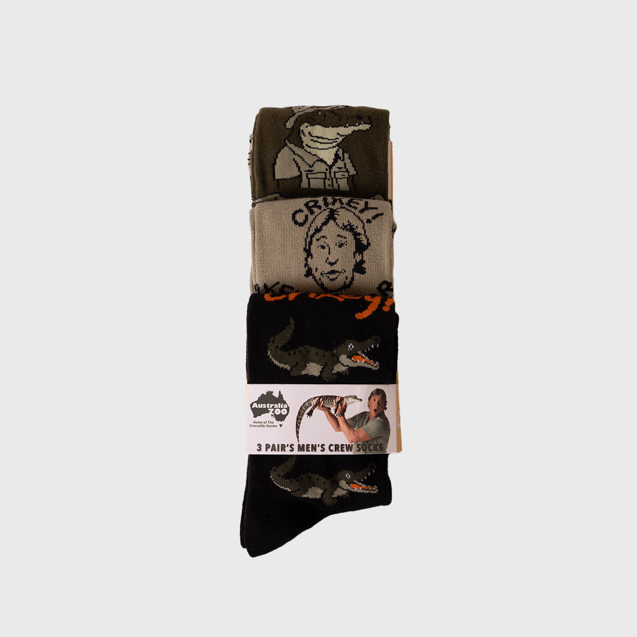 Croc Hunter 3pk Socks 7-12