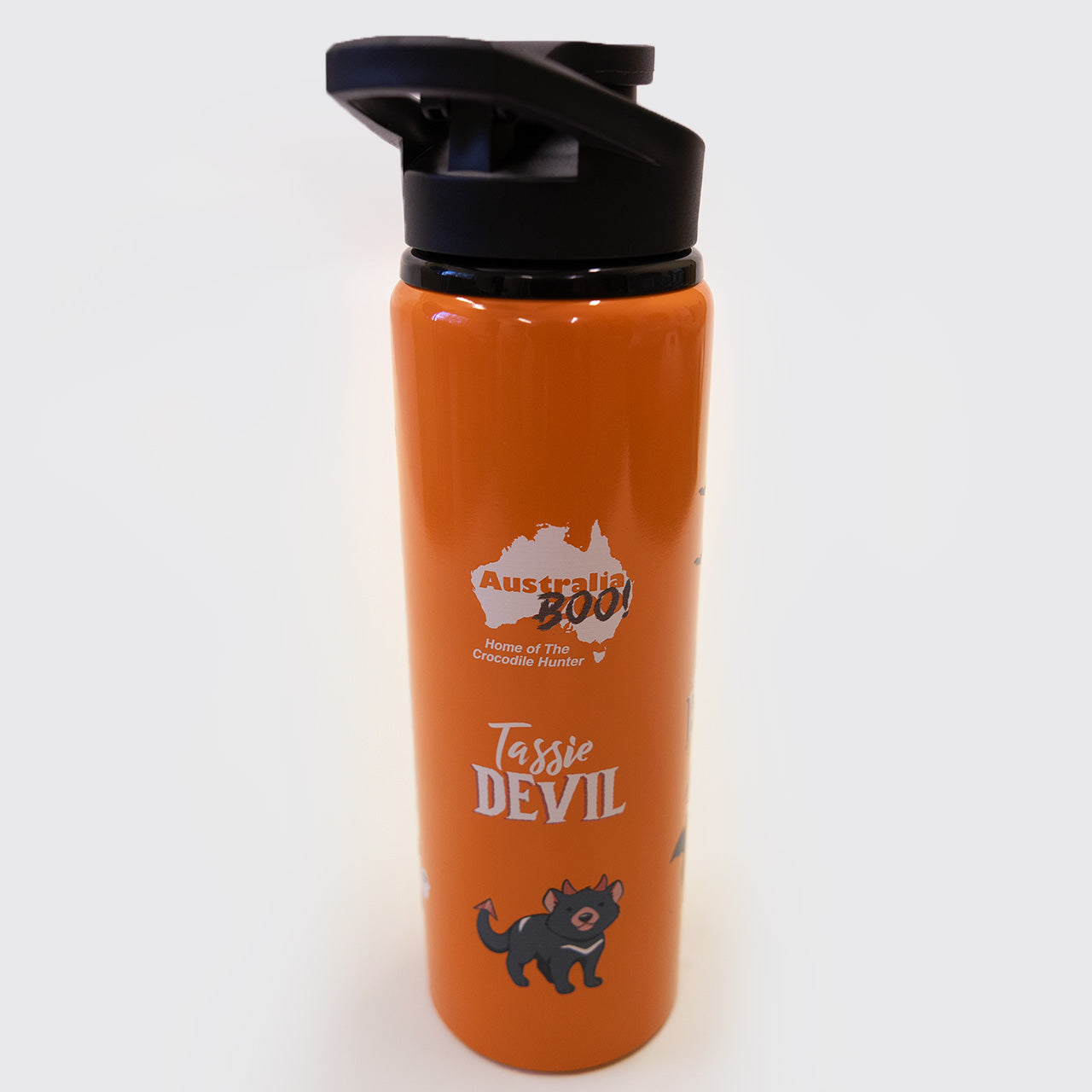 Halloween Orange Flip Top Water Bottle