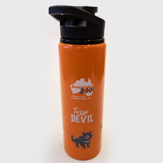 Halloween Orange Flip Top Water Bottle