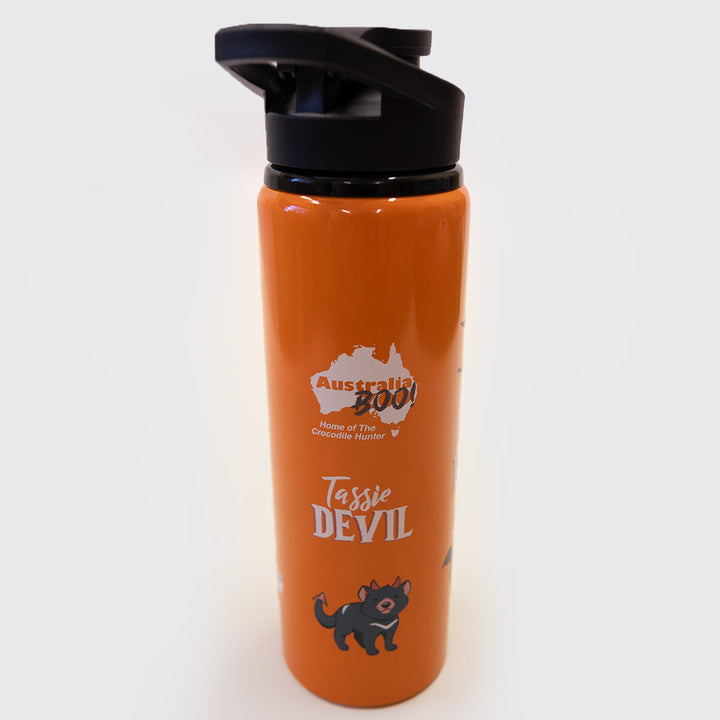 Halloween Orange Flip Top Water Bottle