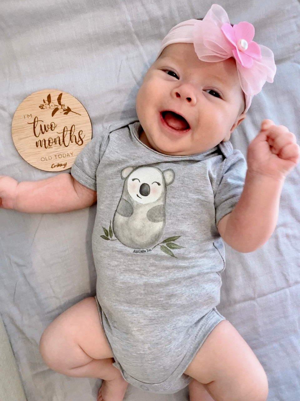 Koala Romper Grey