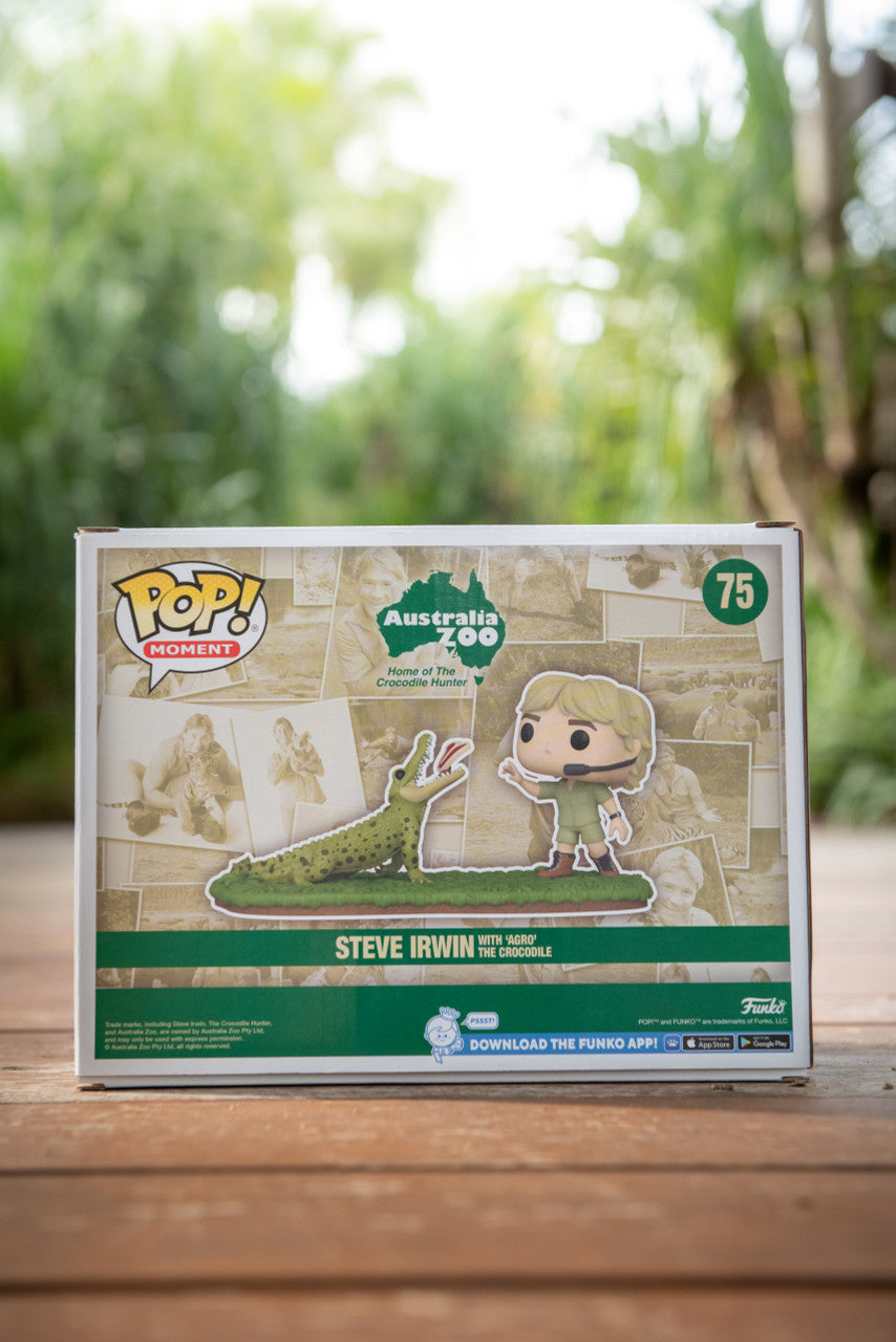 Steve Irwin with Agro Pop! Moment