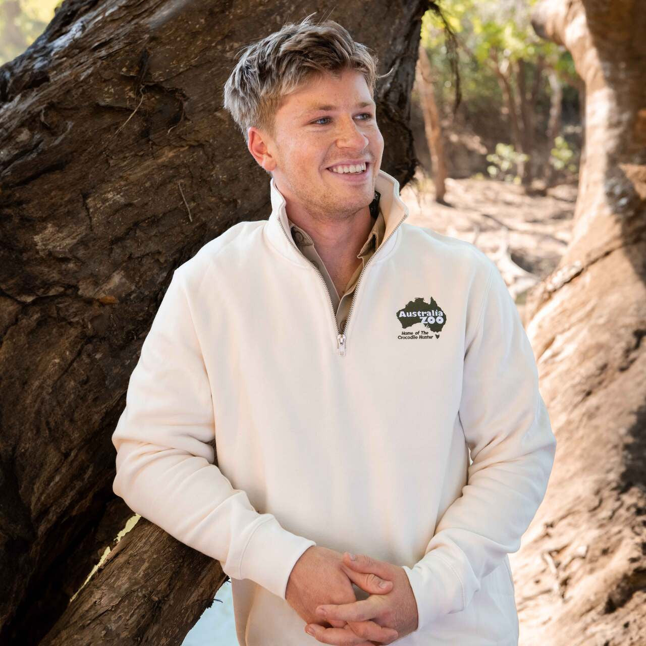 Cream Half Zip Jumper