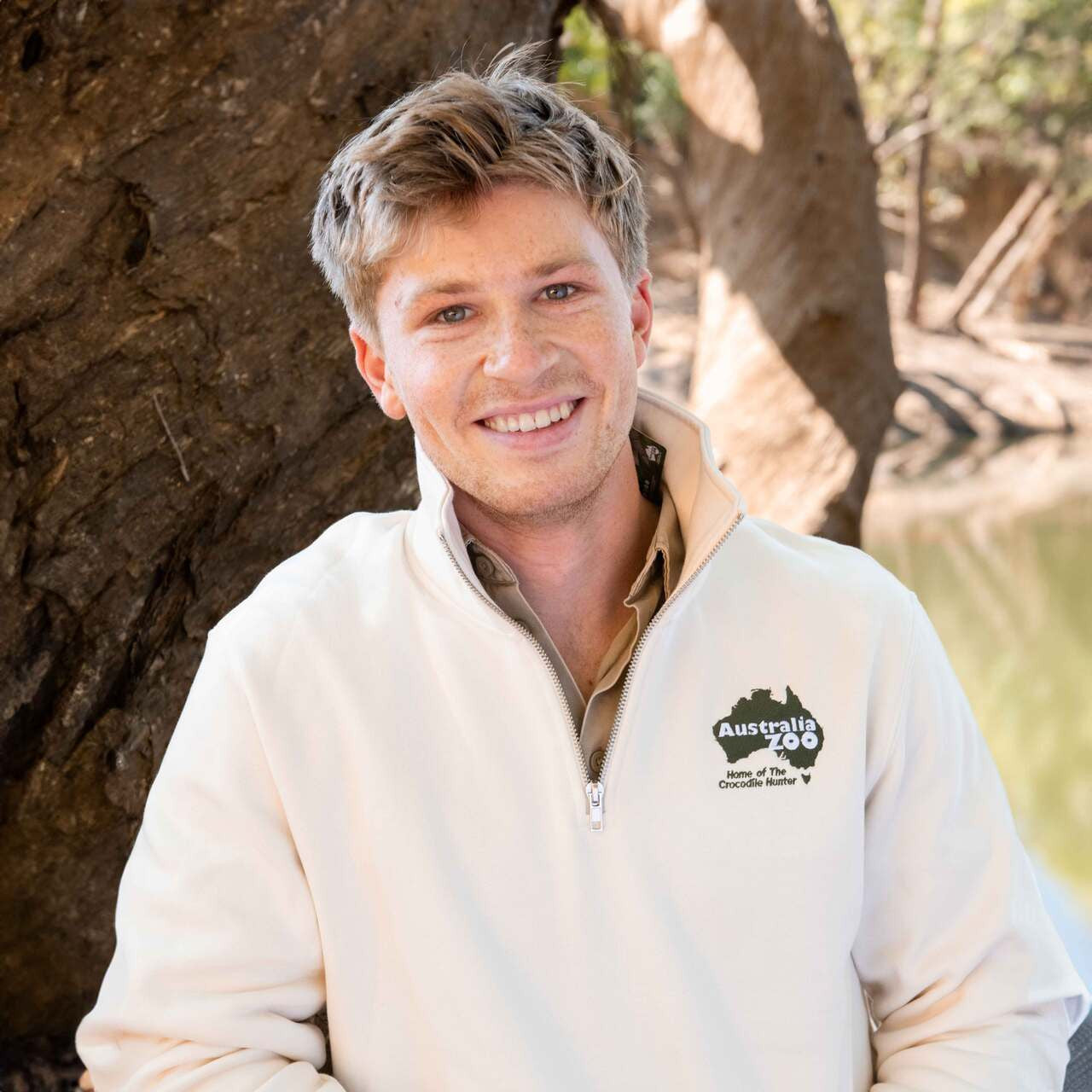 Cream Half Zip Jumper