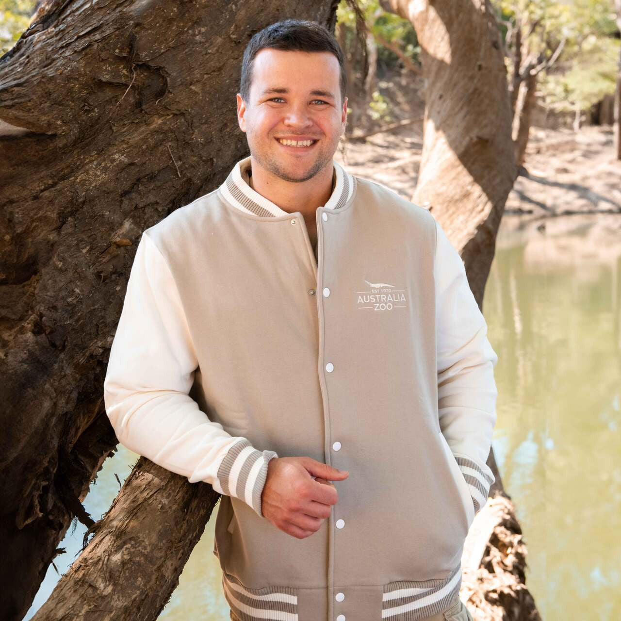 Khaki Varsity Jacket