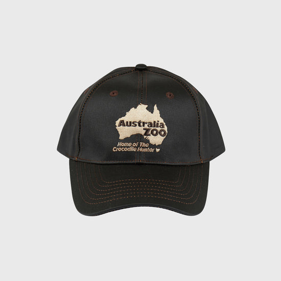 Australia Zoo Map Oilskin Cap