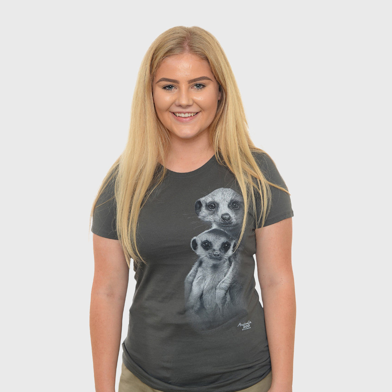 Meerkat Ladies Grey Tshirt