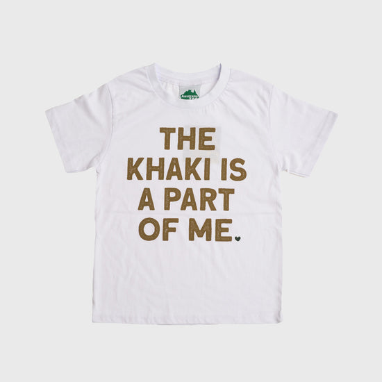 The Khaki Is A Part Of Me White Tshirt