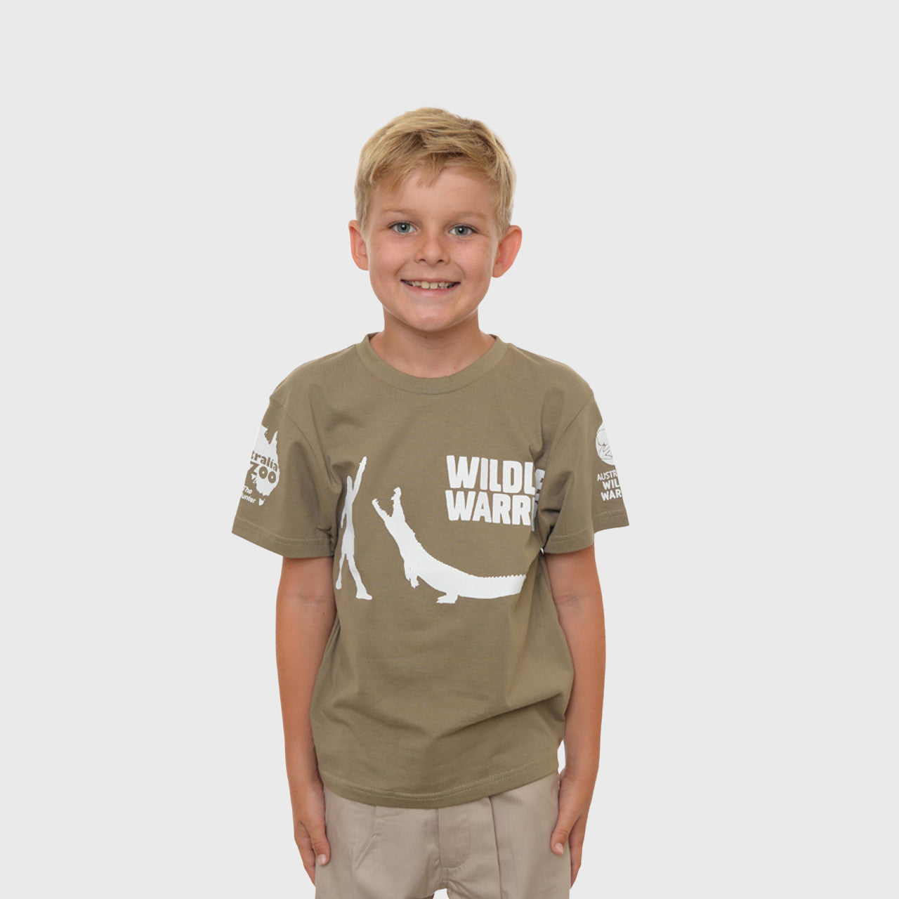 Wildlife Warrior Khaki Child Tshirt