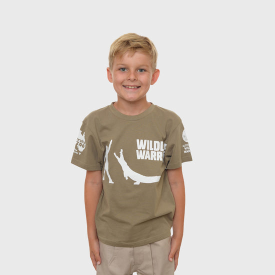 Wildlife Warrior Khaki Child Tshirt