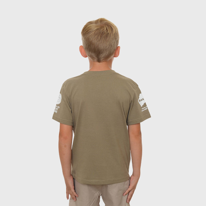 Wildlife Warrior Khaki Child Tshirt